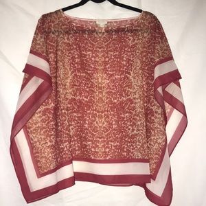 Talbots chiffon top